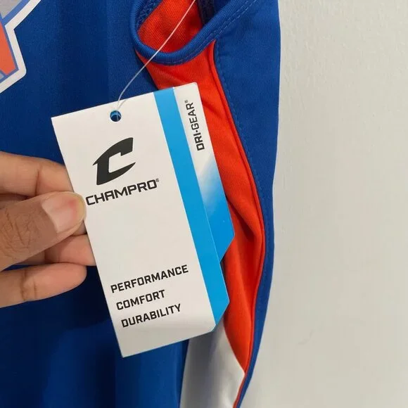 New York Knicks Blue w/ Orange NBA Jersey Size M - Picture 8 of 13